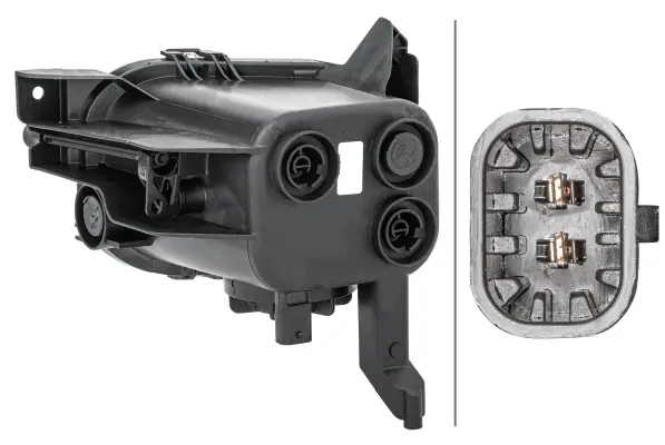 Fog Light, H10, right Hella 