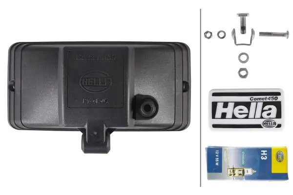 Comet 550 Tåkelampe H3 12V 55W m/kappe Hella 