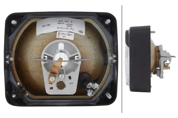 HEADLAMP INSERT      E-GR            1TA Hella 