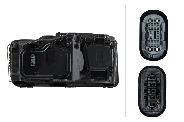 Lysk. Bi-Xenon Audi A8 10/02-07/10 Ve. Hella 