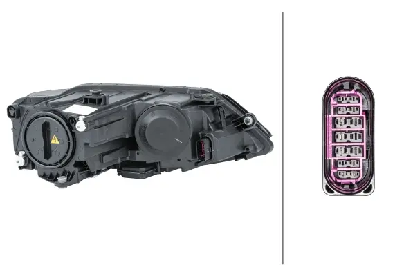 VW Hovedlampe Venstre Bi-Xenon Hella 