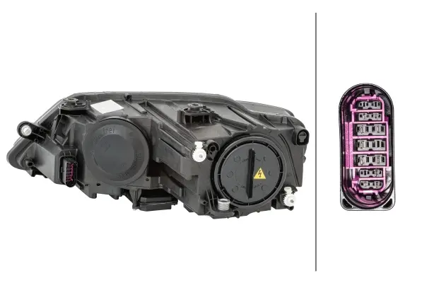 VW Hovedlampe Høyre Bi-Xenon Hella 