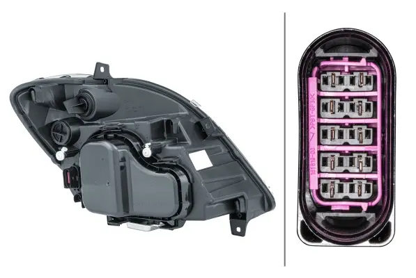 hovedlampe xenon mb sprinter venstre Hella 