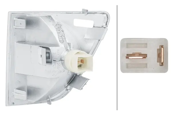 LAMP BL WHITE RH MG 12 YELLOW        2BA Hella 
