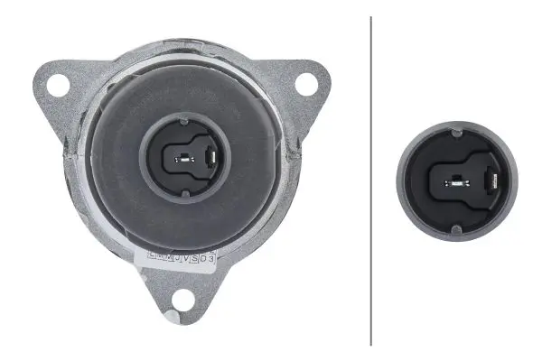 Blinklykt m/grått glass m/12V pære Hella 