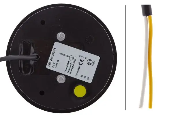 LED Blinklykt gult glass 12 led Hella 