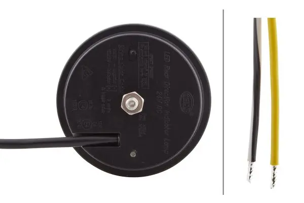 Lykt Led  blink 24V m/pærevarsel Hella 