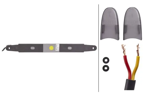LED Bremselykt 12V 10 Led  Røkfarget gla Hella 