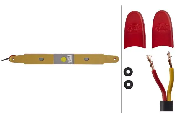 24V Rødt glass Hella 