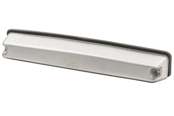 Lykt skilt sølvfarget påbygg. 260x45mm Hella 