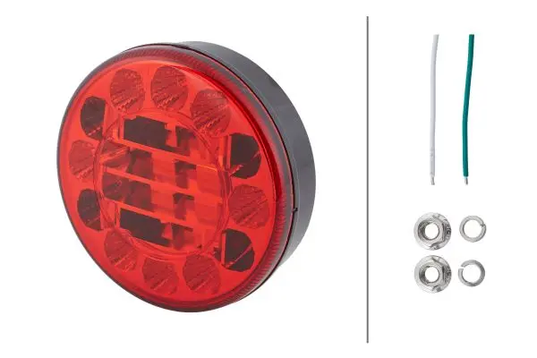 LED baklampe rund Ø122 Hella 