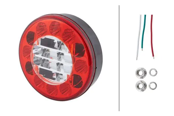 LED baklampe rund Ø122 Hella 