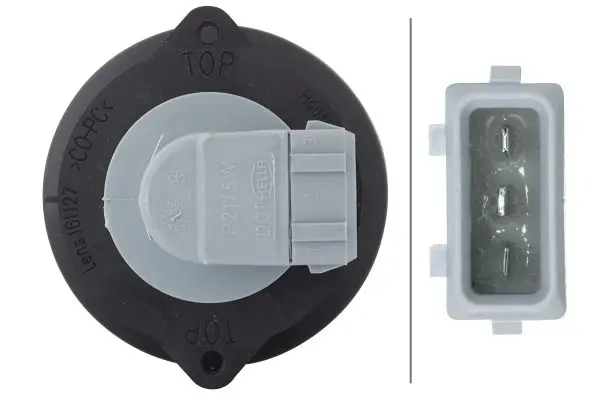 Posisjonslykt klart glass m/pære 24V fro Hella 
