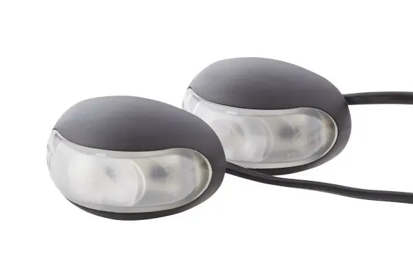 Markeringslys LED hvit m/5000mm kabel Hella 