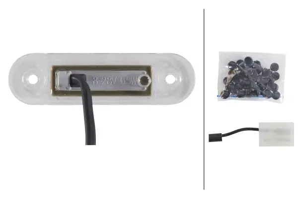 LAMP PO WHITE RECESS MD12/24         2PF Hella 