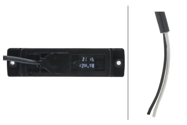 LED Markeringslykt 12V 1Led Hvit 500mm Hella 