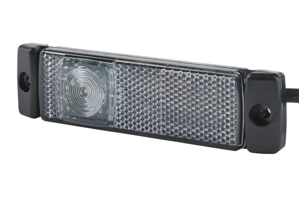 LED Markeringslykt 24V 1Led Hvit 300mm Hella 