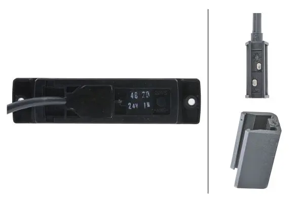 LED Markeringslykt 24V 1Led Hvit 300mm Hella 