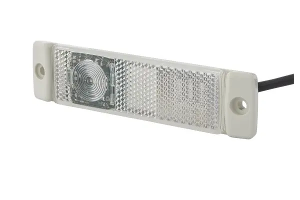 LED Markeringslykt 24V 1Led Hvit 5000mm Hella 