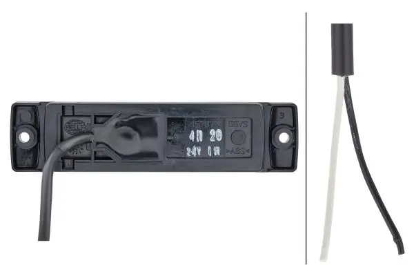 Markeringslykt 24V 1 Led Hvit 500mm Hella 