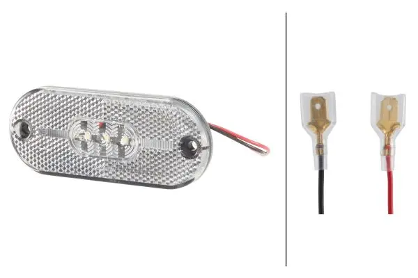 LED posisjonslys front med reflex Hella 