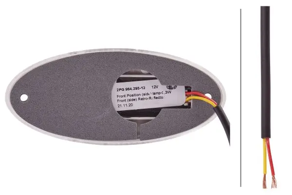 LED Posisjonslykt Hvit 12V Hella 