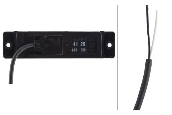 Markeringslykt 24V 1 Led Gul 1500mm Hella 