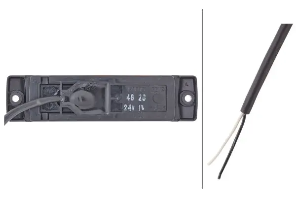 LED Sidemarkeringslykt 24V 1Led Gul Hella 