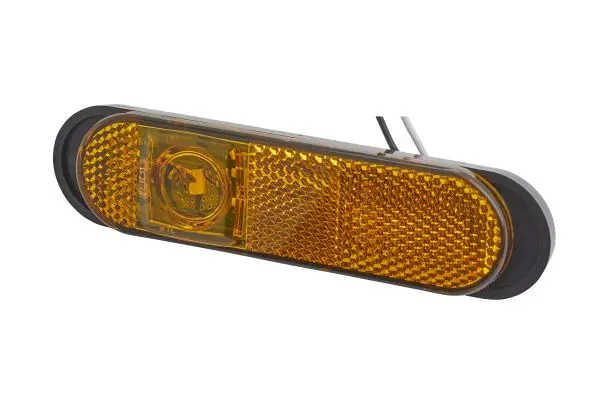 Sidemarkeringslykt LED 24v Gul Hella 