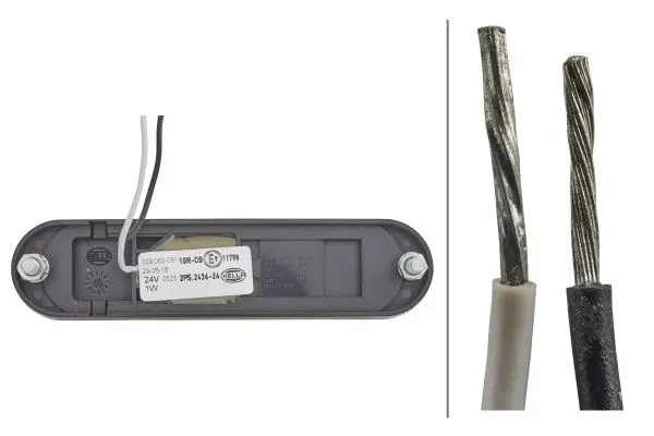 Sidemarkeringslykt LED 24v Gul Hella 