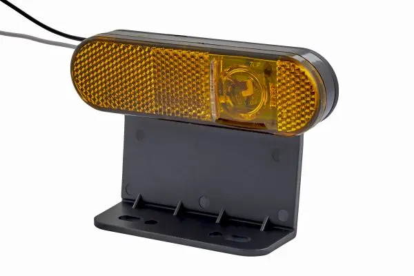 Sidemarkeringslykt LED 24v Gul m.holder Hella 