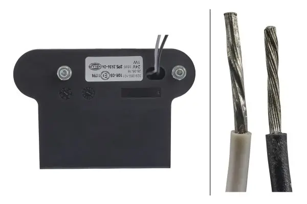Sidemarkeringslykt LED 24v Gul m.holder Hella 