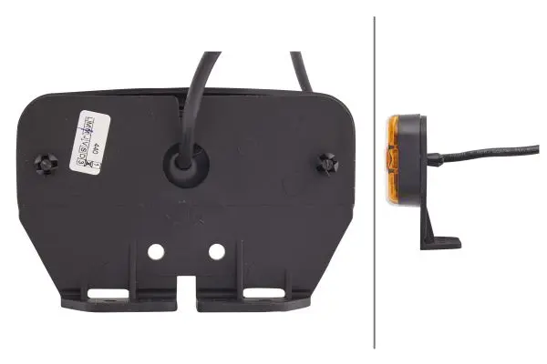 LED Sidemarkeringslys 24v 2led Gul med h Hella 