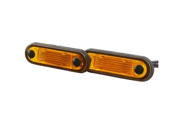 Sidemark.lykt LED 12/24V Gul glass 0,5m Hella 