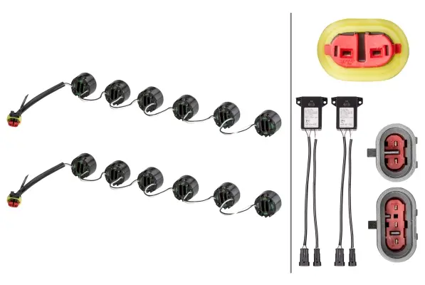 LEDayFlex sett 6moduler kjørelys/pos.lys Hella 