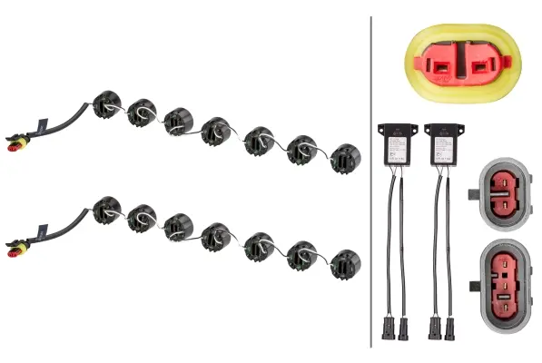 LEDayFlex sett 7moduler kjørelys/pos.lys Hella 