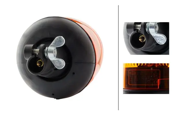 ROTATING BEACON H 12V YELLOW MGS12   2RL Hella 
