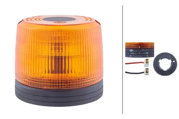 ROTATING BEACON X12V YELLOW          2RL Hella 