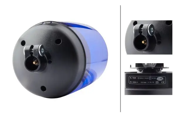ROTATING BEACON H24V BLUE MG24       2RL Hella 