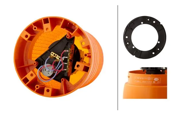 ROTATING BEACON H24V AMBER MG24  2R  2RL Hella 