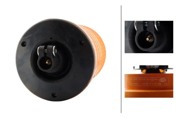 ROTATING BEACON H24V YELLOW MG24     2RL Hella 