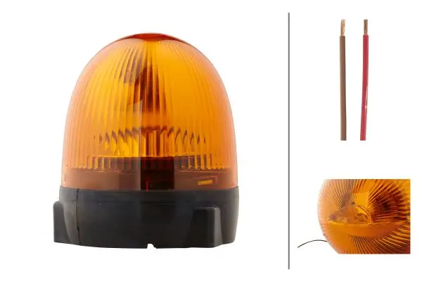 ROTATING BEACON H124 YELLOW MG24     2RL Hella 