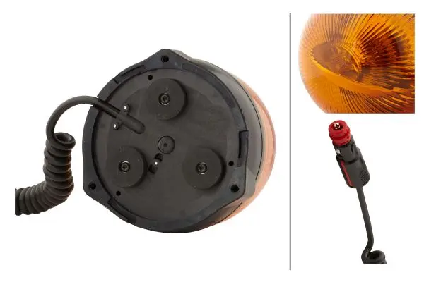 ROTATING BEACON H12V YELLOW MG12     2RL Hella 