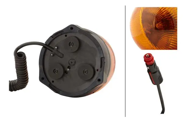 ROTATING BEACON H24V YELLOW MG24     2RL Hella 