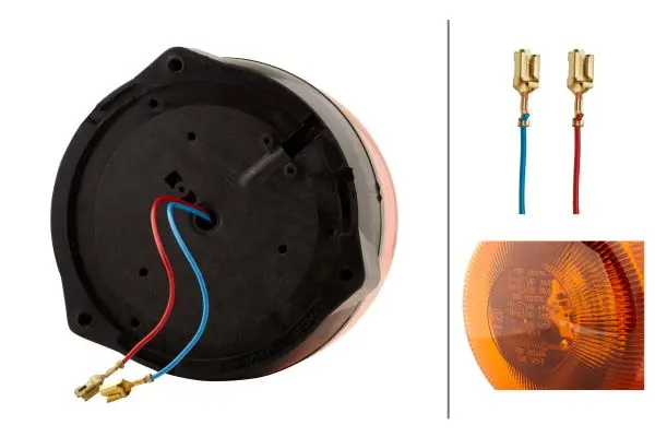 RotaLED 10-32v Gul for fast montering Hella 