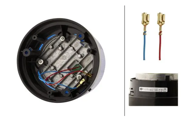 LED LAMP 12/24V BLUE FIX MOUNTING    2RL Hella 