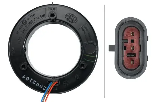LED ring Baklykt ø60mm 12V Hvit Hella 