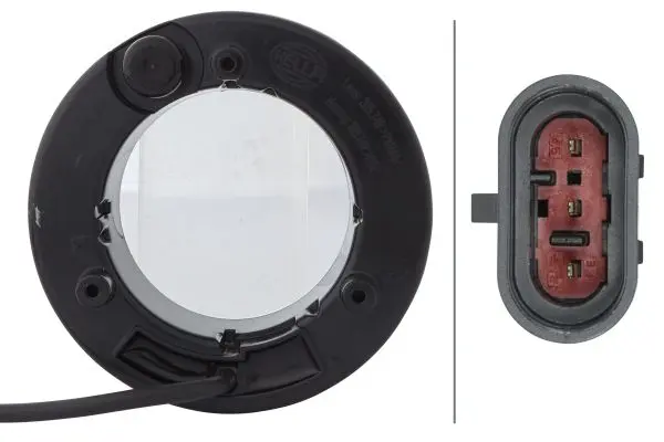 Kombinasjon baklampe bak/brems 12v rund Hella 