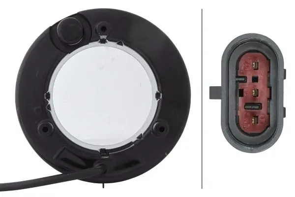Kombinasjon baklampe bak/brems 24v rund Hella 