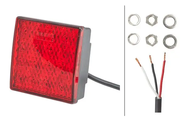 LED baklamper firkantet Hella 